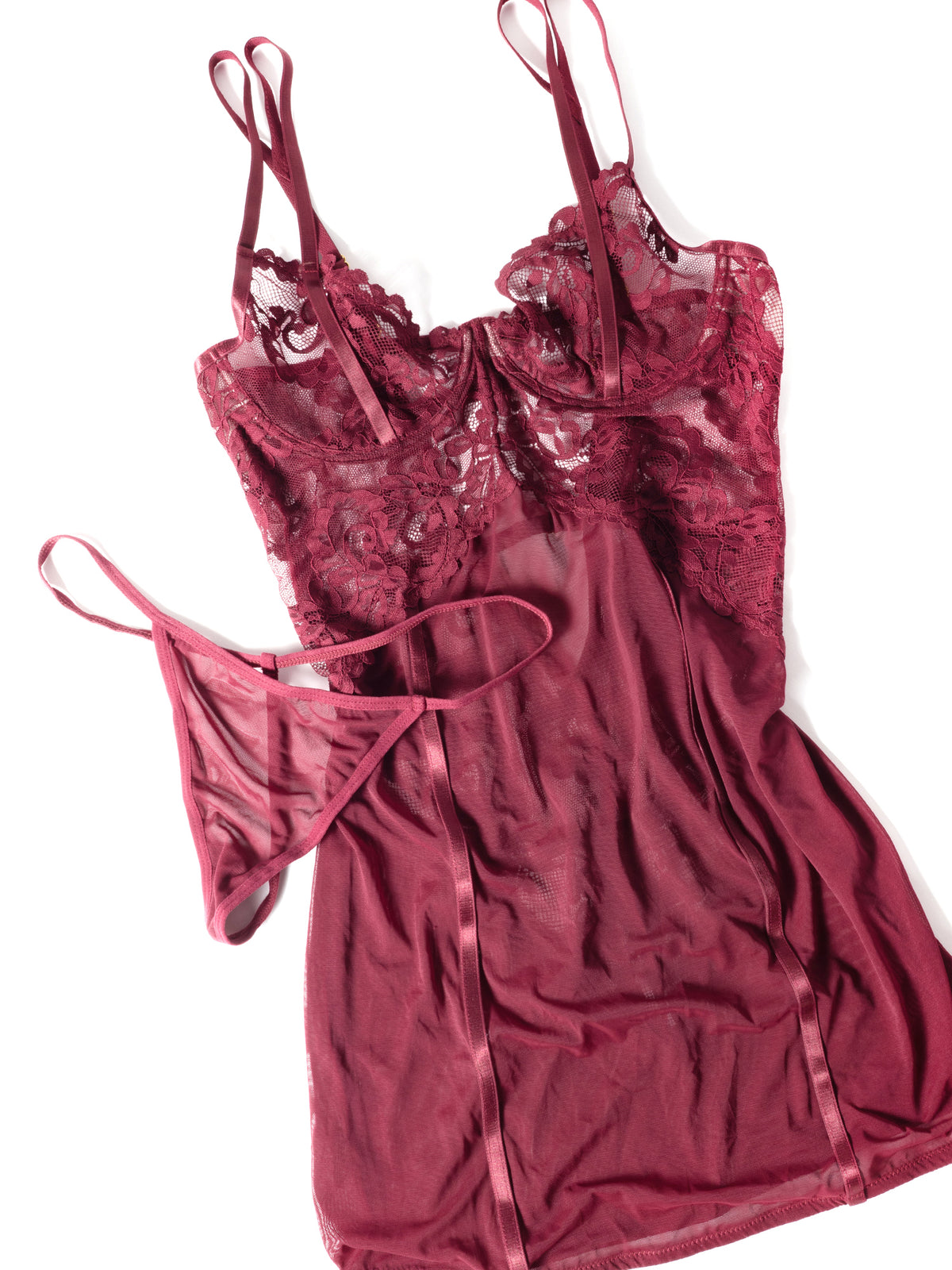 Oh La La Cheri - Marisol Babydoll - L/XL - Zinfandel