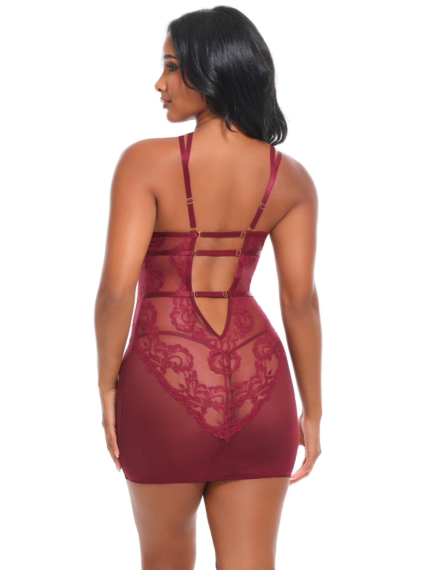 Oh La La Cheri - Marisol Babydoll - S/M - Zinfandel - Image 3