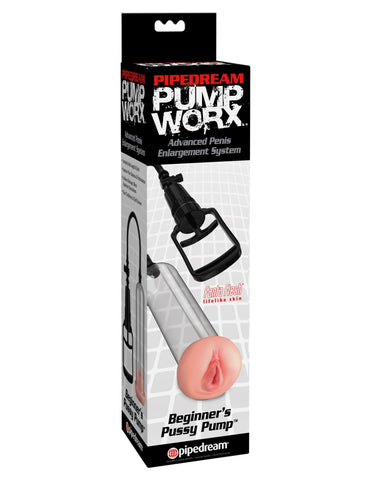 Pipedream - Pump Worx - Beginner's Pussy Pump - Clear/Light/Black