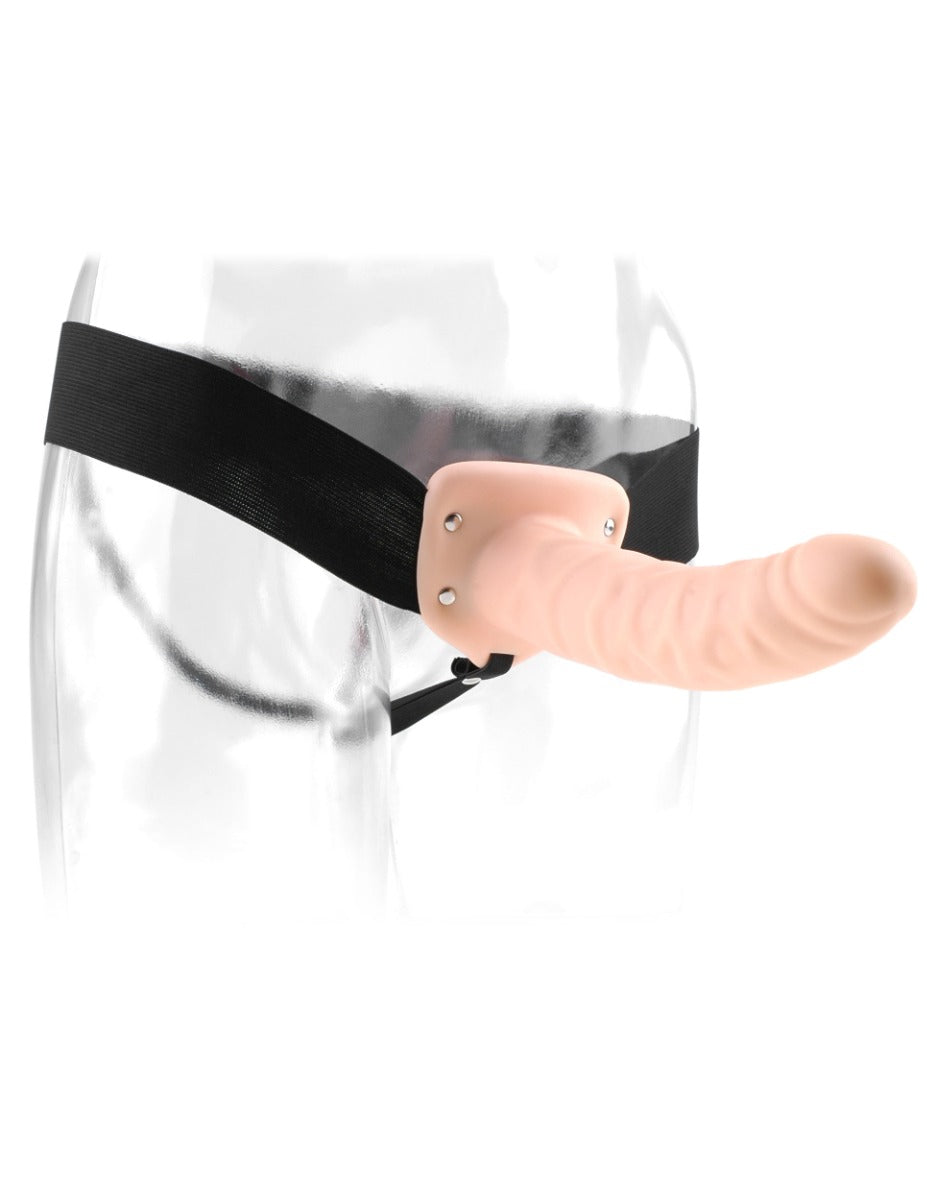 Pipedream - Fetish Fantasy Series - 8" Hollow Strap-On - Light/Black - Image 4