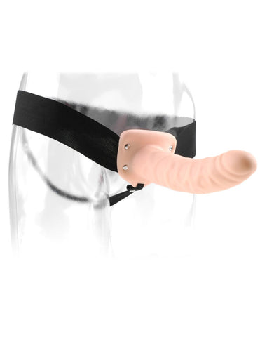 Pipedream - Fetish Fantasy Series - 8" Hollow Strap-On - Light/Black - Image 4