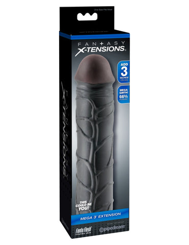 Pipedream - Fantasy X-tensions - Mega 3" Extension - Black