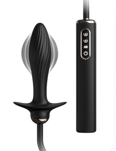 Pipedream - Anal Fantasy Elite - Auto-Throb Inflatable Vibrating Plug - Black - Image 2