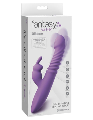 Pipedream - Fantasy For Her - Her Thrusting Silicone Rabbit - Purple