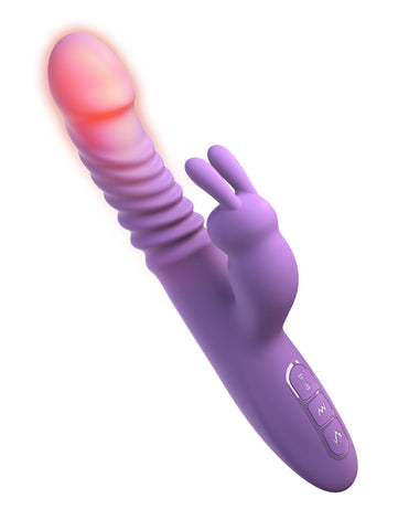 Pipedream - Fantasy For Her - Her Thrusting Silicone Rabbit - Purple - Image 3