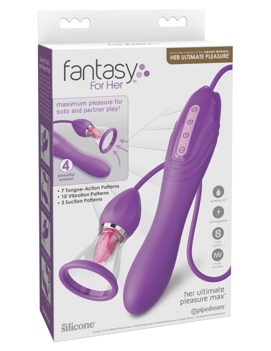 Pipedream - Fantasy For Her - Her Ultimate Pleasure Max - Purple