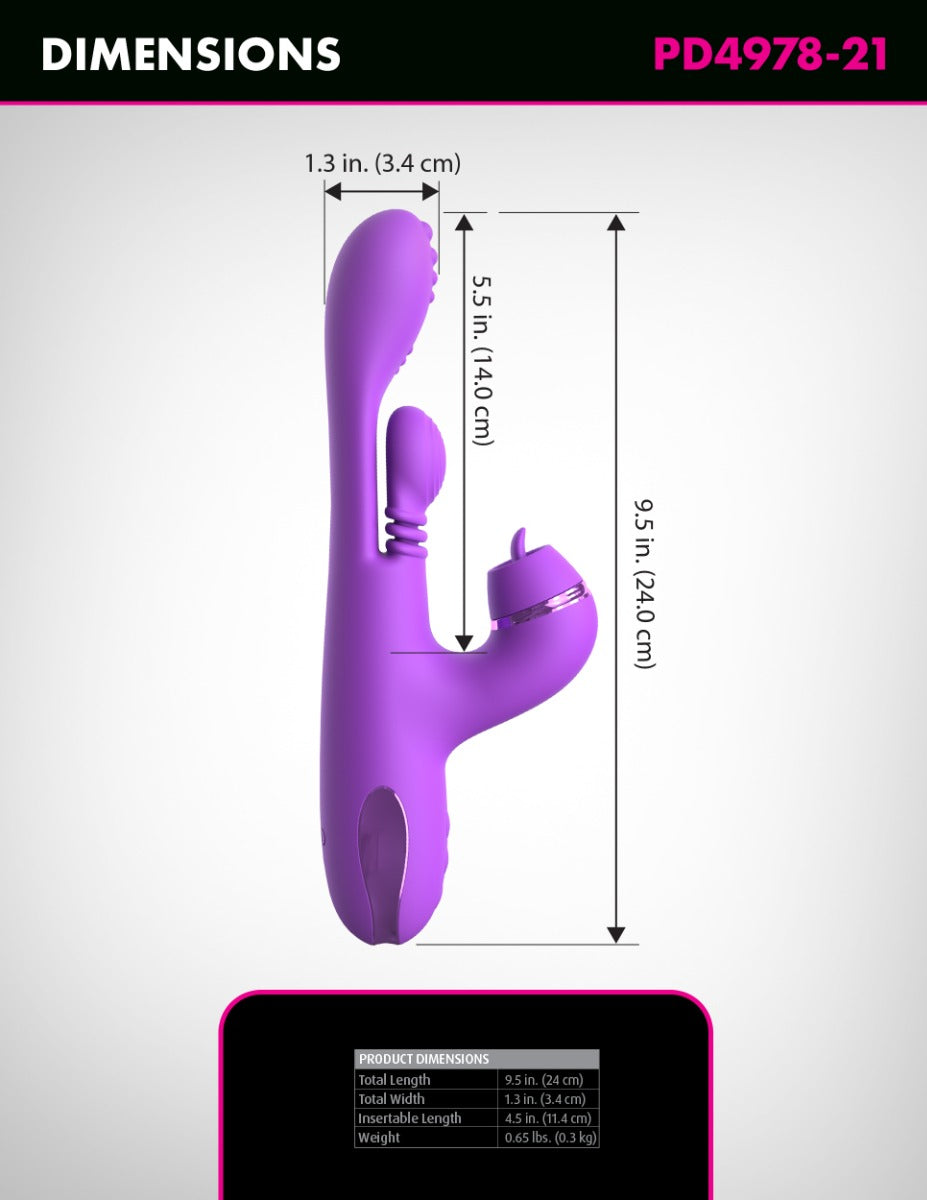 Pipedream - Fantasy For Her - IntiMotion Pulse Pro - Purple - Image 3