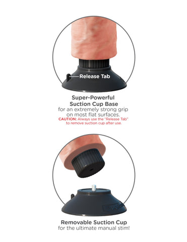 Pipedream - King Cock - 9" Vibrating Cock - Light - Image 4