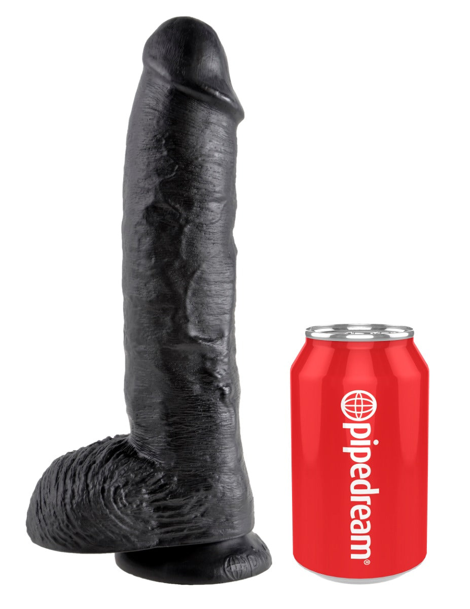 Pipedream - King Cock - 10" Cock with Balls - Black - Image 3