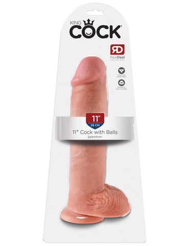 Pipedream - King Cock - 11" Cock with Balls - Light