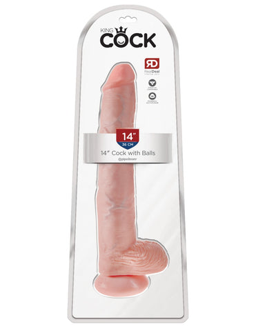 Pipedream - King Cock - 14" Cock with Balls - Light