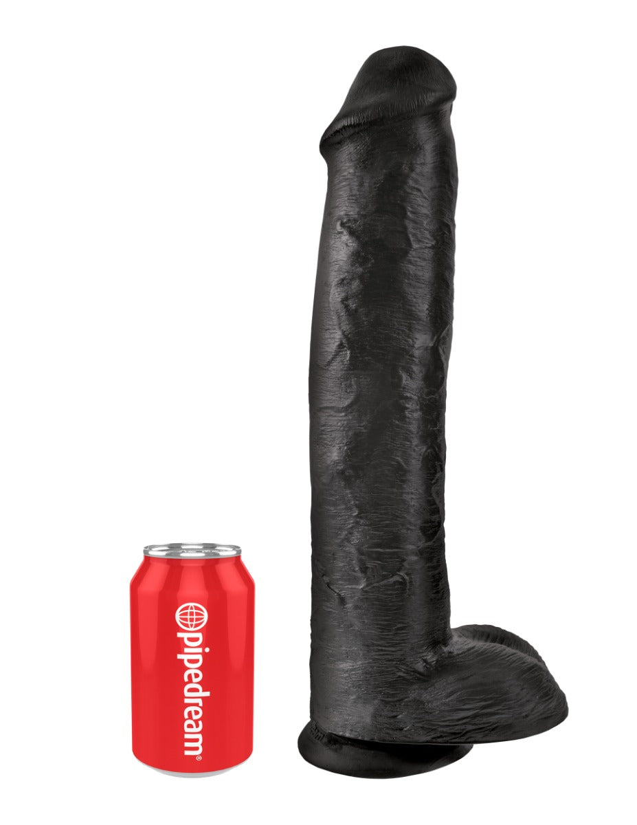 Pipedream - King Cock - 15" Cock with Balls - Black - Image 2