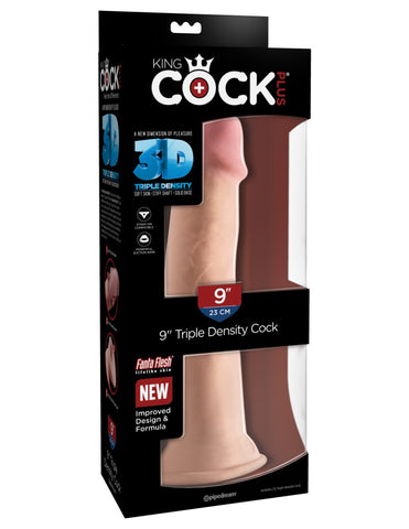 Pipedream - King Cock Plus - 9" Triple Density Cock - Light
