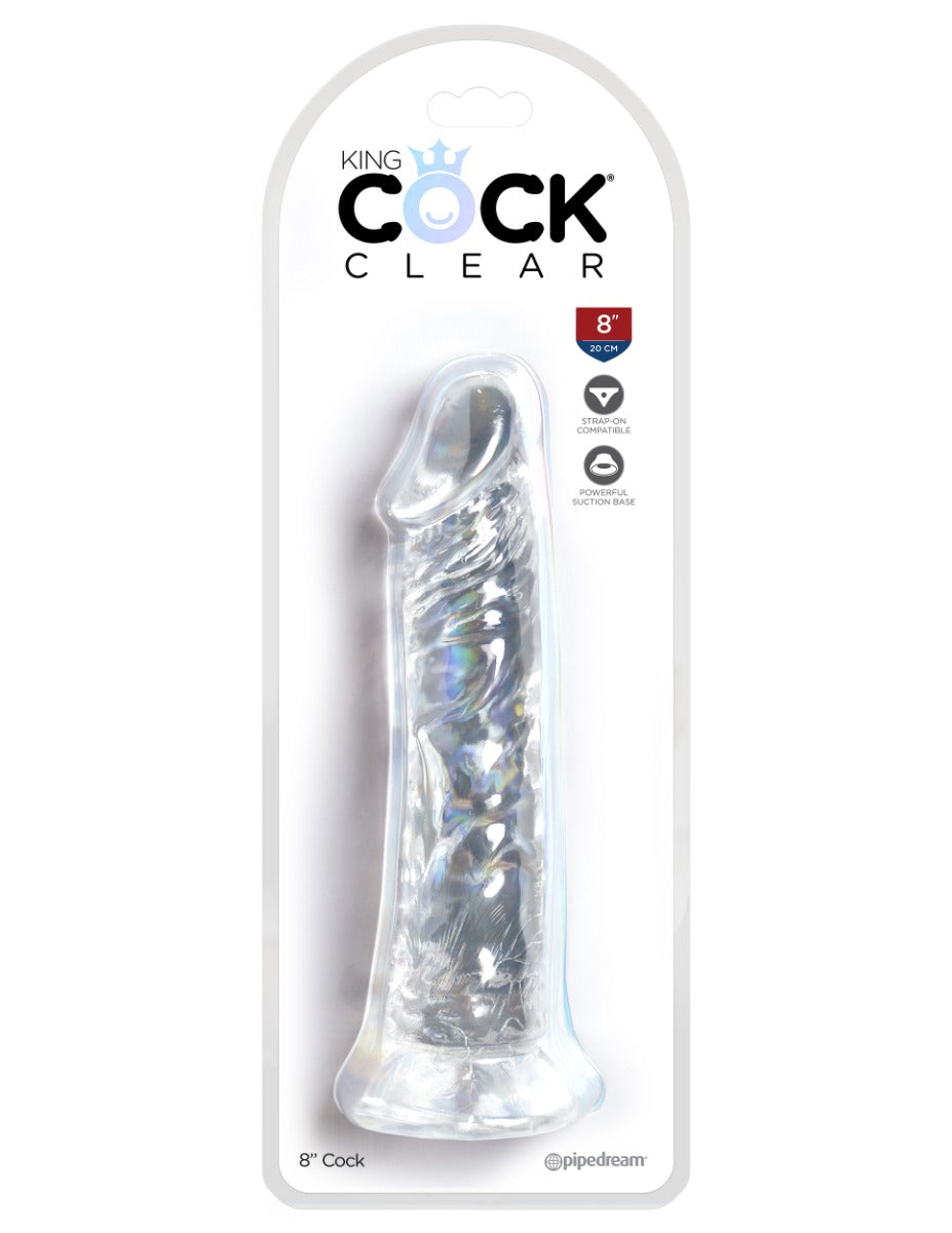 Pipedream - King Cock Clear - 8" - Clear