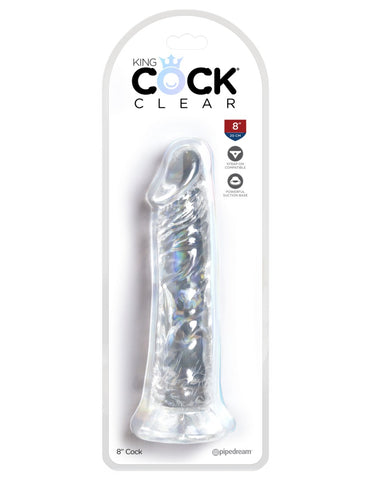 Pipedream - King Cock Clear - 8" - Clear
