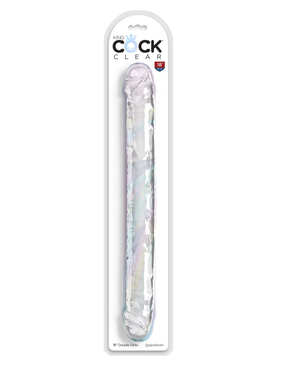 Pipedream - King Cock Clear - 18" Double Dildo - Clear