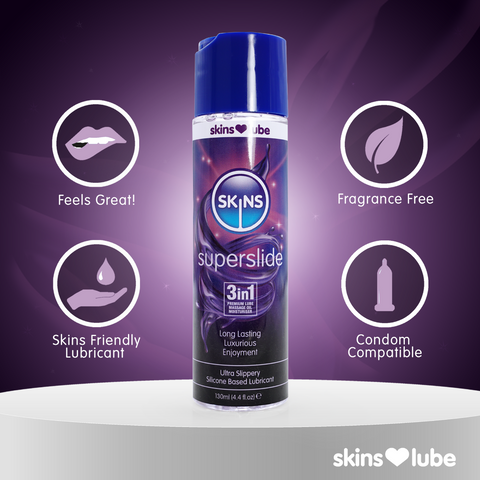 Skins Superslide Silicone Based Lubricant 4.4 fl oz (130ml) - Image 3