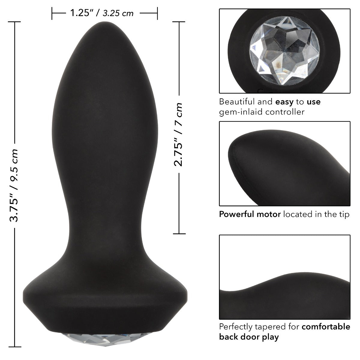 Power Gem Vibrating Petite Crystal Probe by California Exotics - Image 4