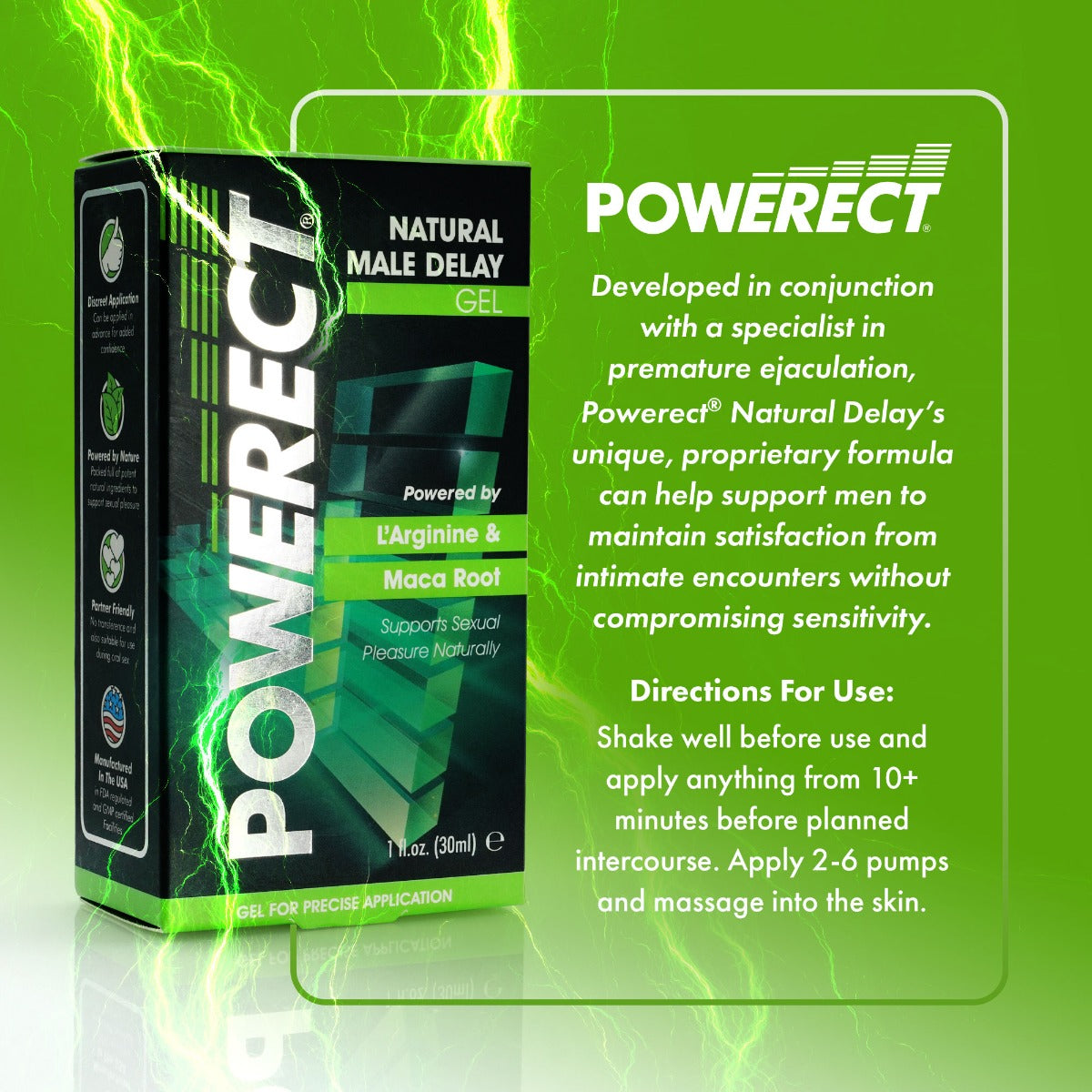 Powerect Natural Delay Serum Foil 5ml - Case of 100 - Image 4