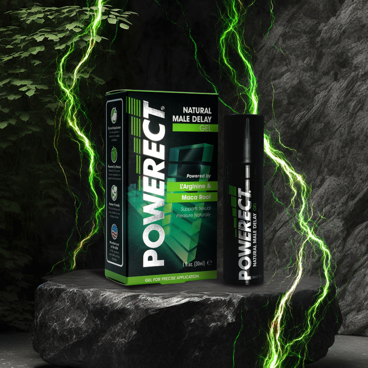 Powerect Natural Delay Gel / Serum 30ml (fragrance free) - Image 2