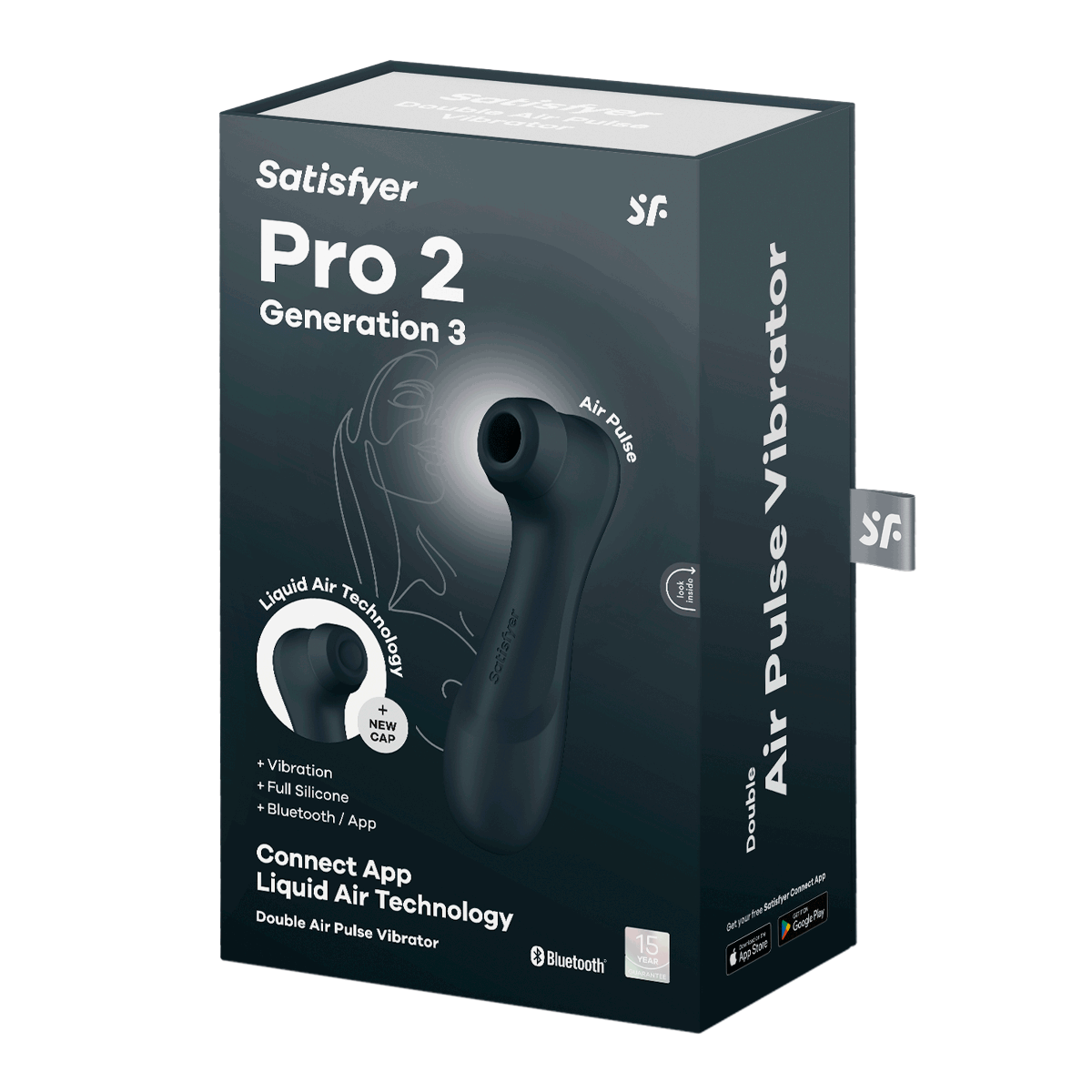 Satisfyer Pro 2 – Generation 3 With Liquid Air Technology – App Enabled Black - Image 2