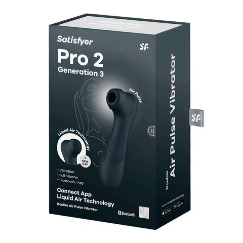 Satisfyer Pro 2 – Generation 3 With Liquid Air Technology – App Enabled Black - Image 2