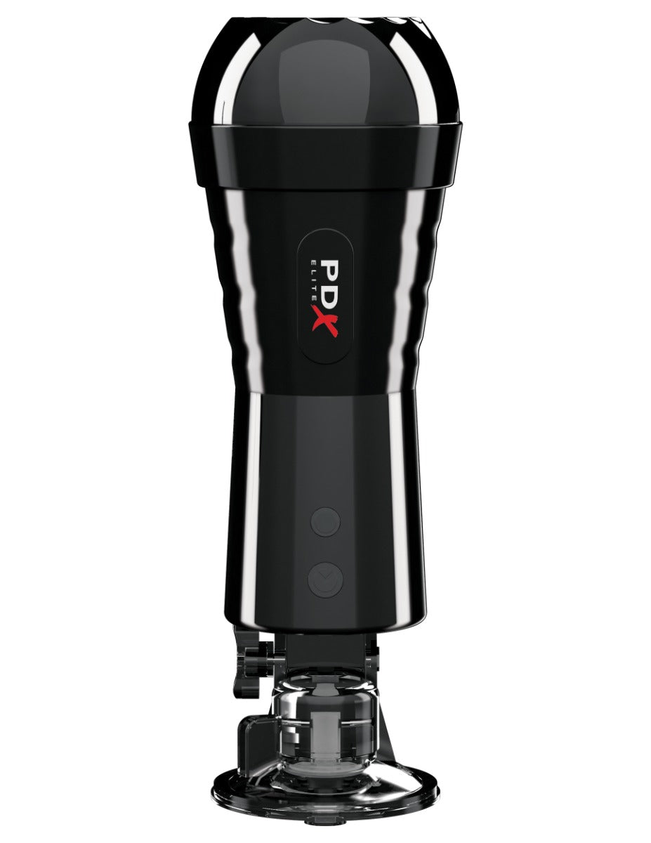 Pipedream - PDX Elite - Cock Compressor Vibrating Stroker - Light/Black - Image 3