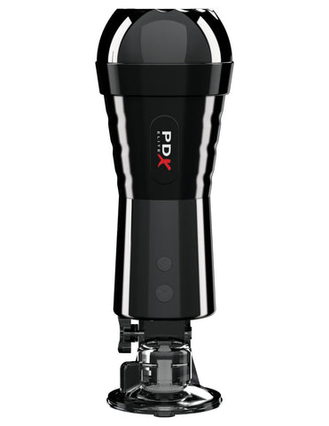 Pipedream - PDX Elite - Cock Compressor Vibrating Stroker - Light/Black - Image 3