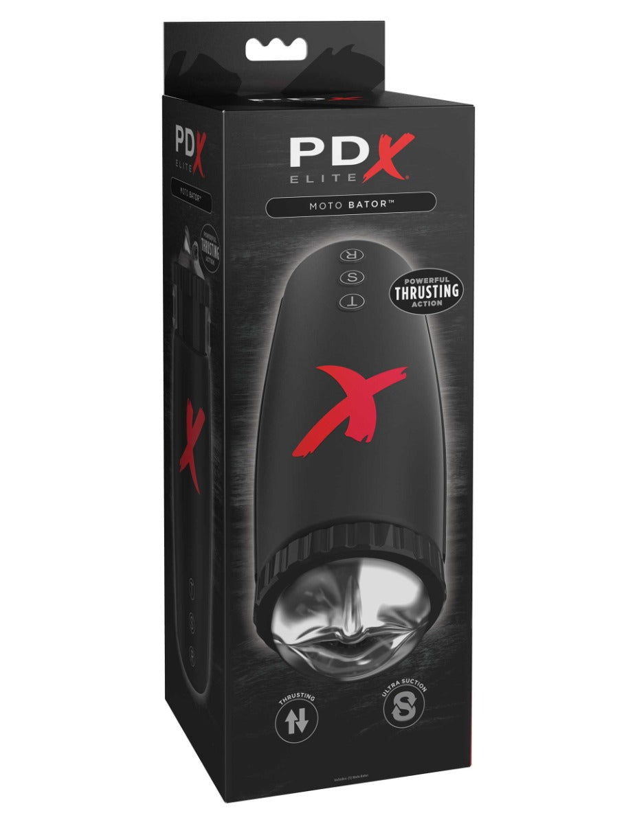 Pipedream - PDX Elite - Moto-Bator - Clear/Black