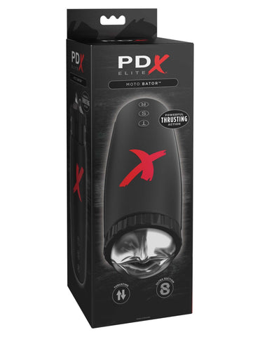 Pipedream - PDX Elite - Moto-Bator - Clear/Black