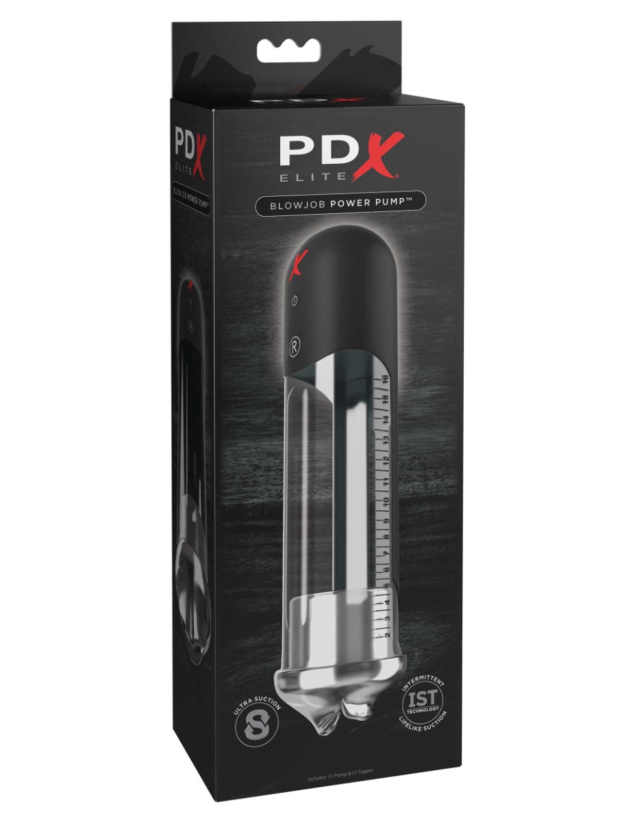 Pipedream - PDX Elite - Blowjob Power Pump - Clear/Black