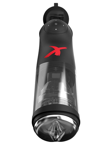 Pipedream - PDX Elite - Deluxe Mega-Bator - Clear/Black - Image 2