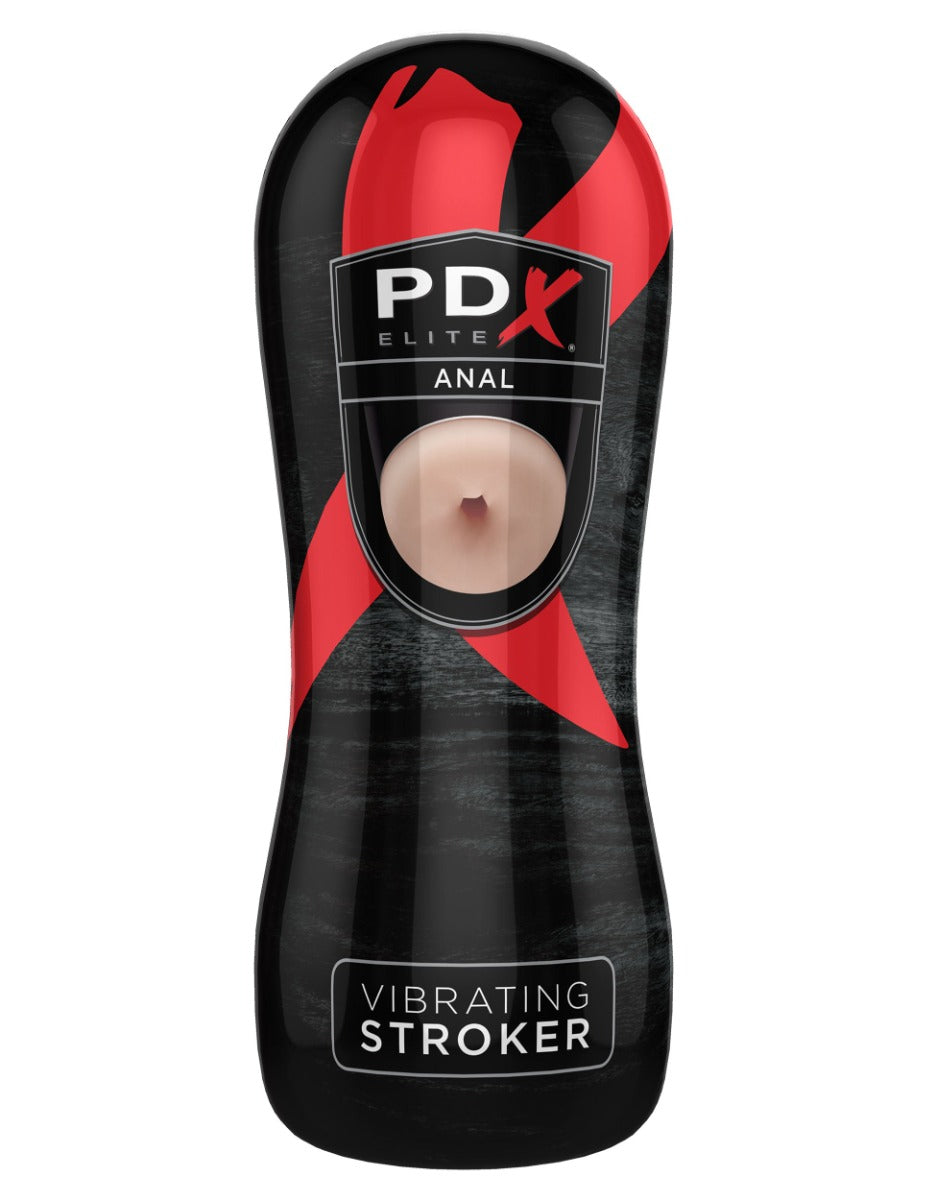 Pipedream - PDX Elite - Vibrating Anal Stroker - Light/Black - Image 2