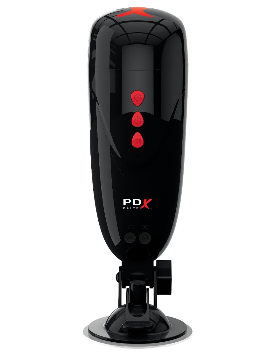 Pipedream - PDX Elite - Dirty Talk Starter Stroker - Light/Black - Image 3