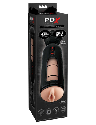 Pipedream - PDX Elite - Vibrating Mega Milker - Light/Black