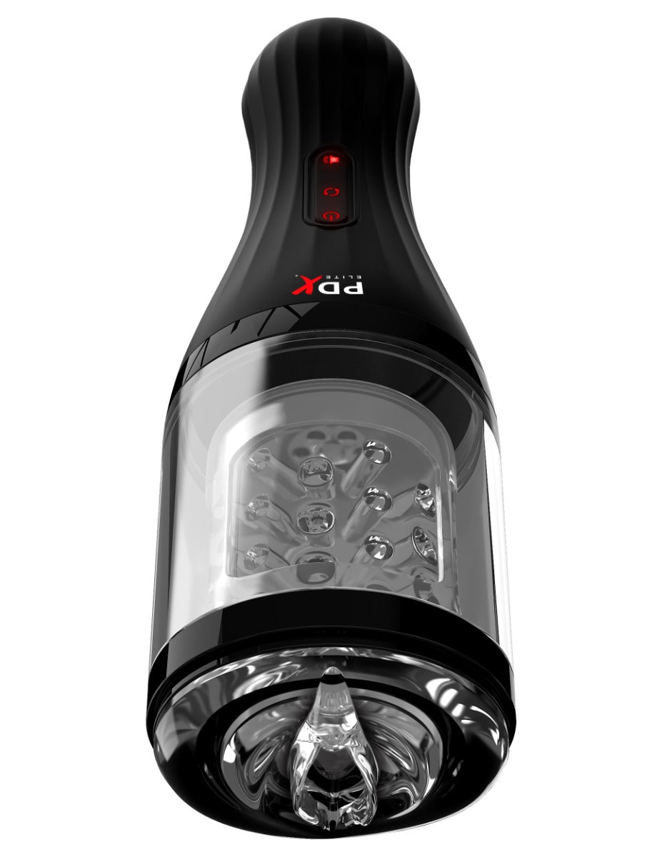 Pipedream - PDX Elite - Talk Dirty Rotobator - Clear/Black - Image 4