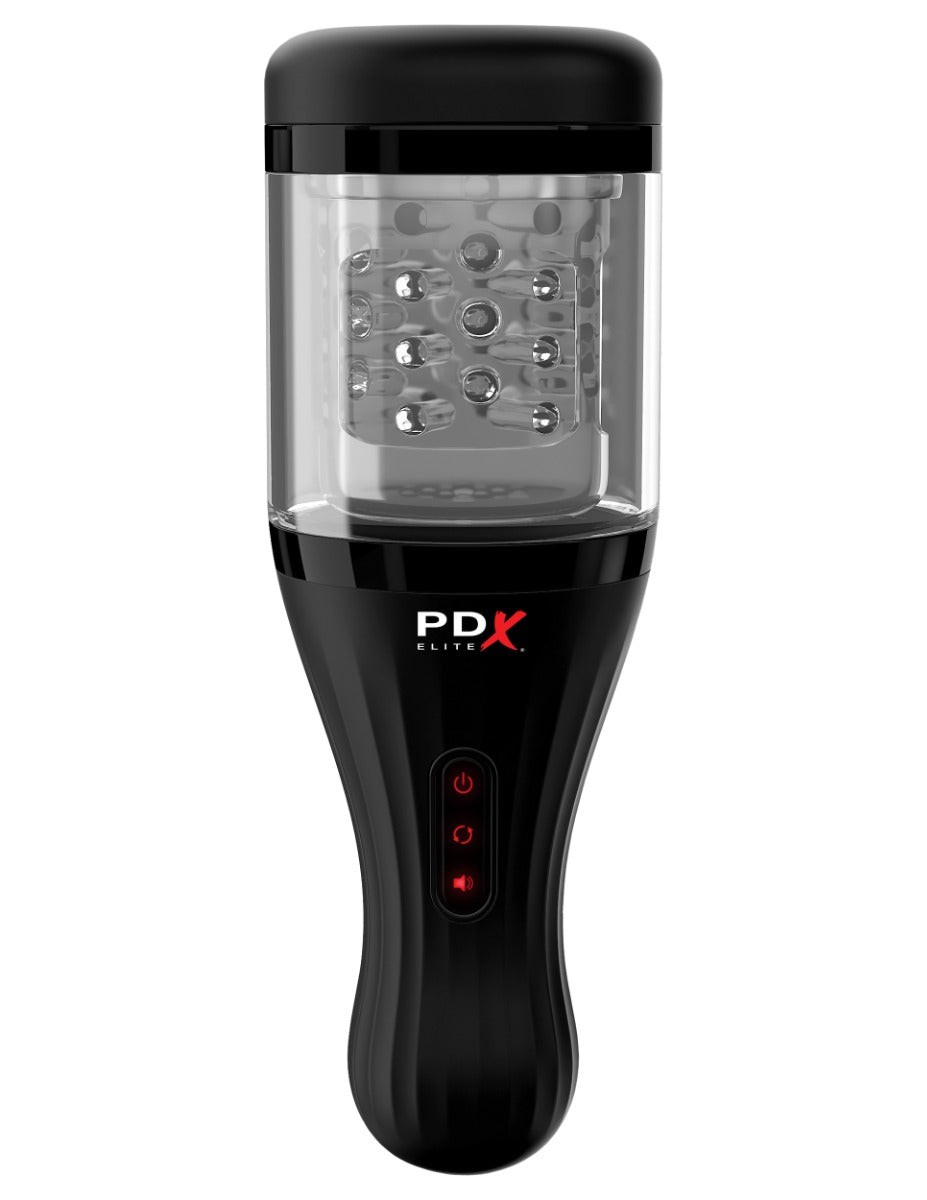 Pipedream - PDX Elite - Talk Dirty Rotobator - Clear/Black - Image 2