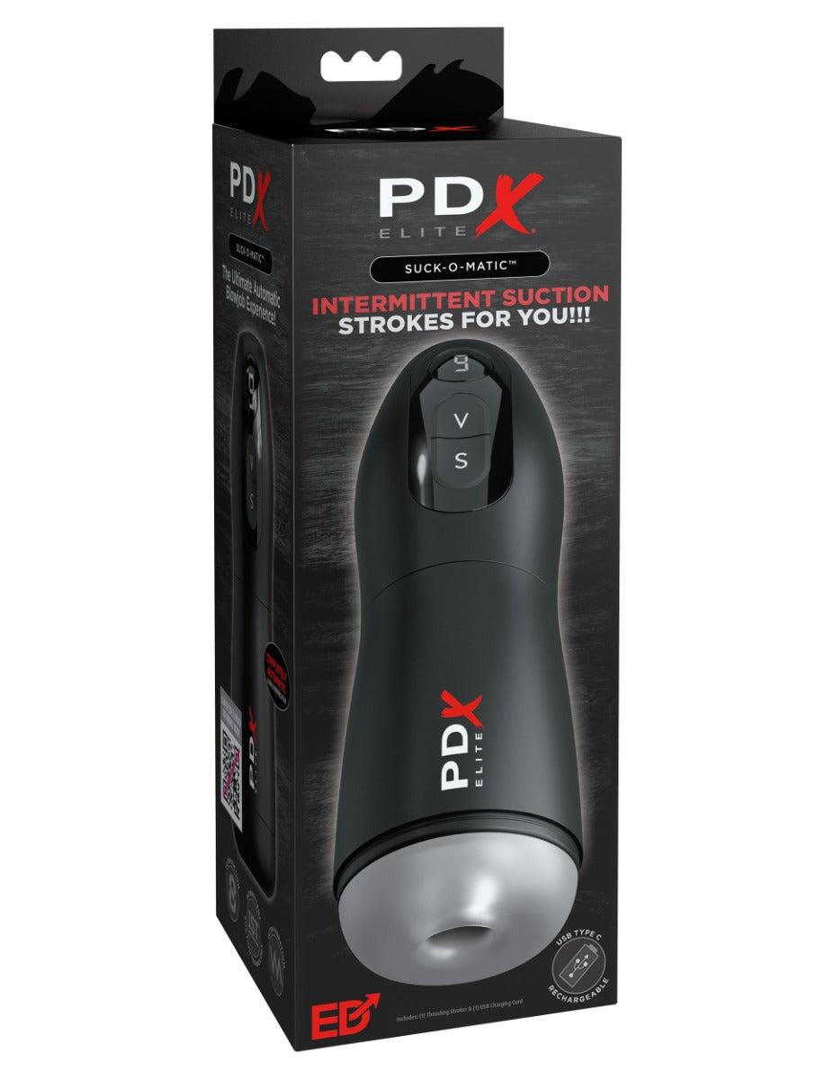 Pipedream - PDX Elite - Suck-O-Matic - Frosted/Black