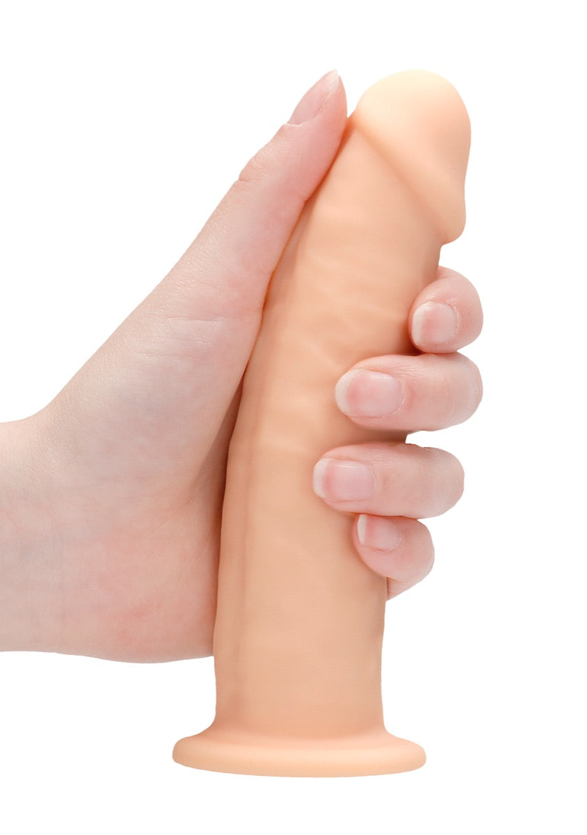 Real Rock Silicone Dildo Without Balls 6" (Flesh) - Image 2