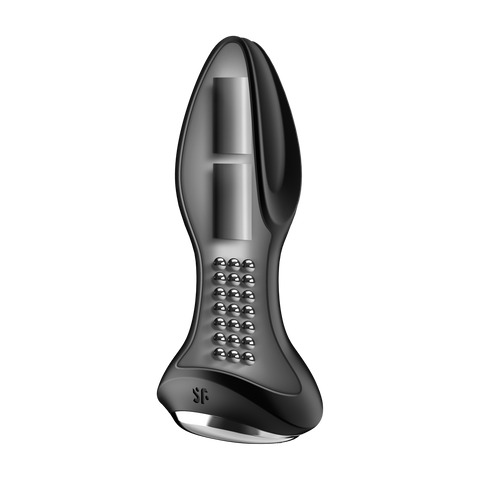 Satisfyer Rotator Plug 2+ App-Controlled Black Rotating Vibrating Anal Plug - Image 2
