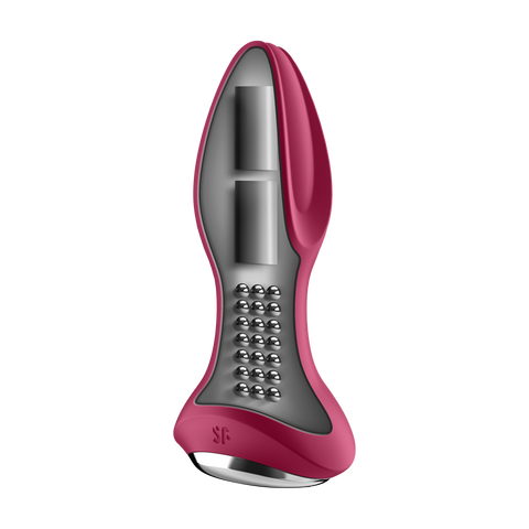 Satisfyer Rotator Plug 2+ App-Controlled Fuchsia Rotating Vibrating Anal Plug - Image 2
