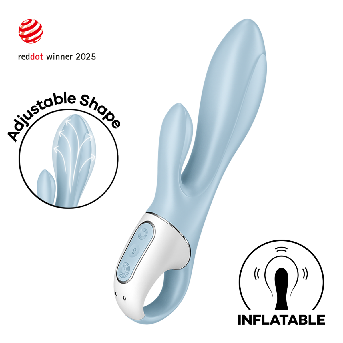 Satisfyer Air Pump Bunny 1 - Ice Blue - Image 2