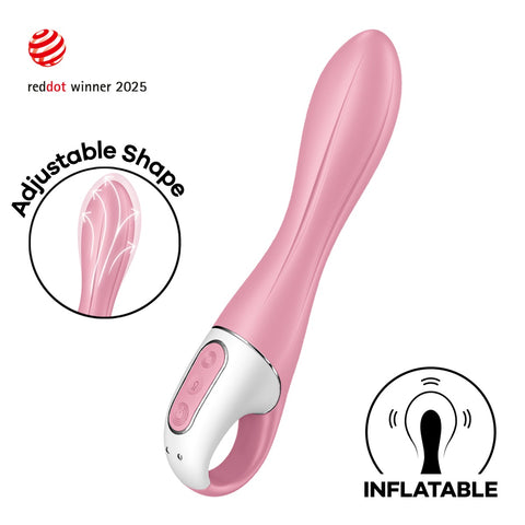 Satisfyer Air Pump Vibrator 2 - Light Red - Image 2