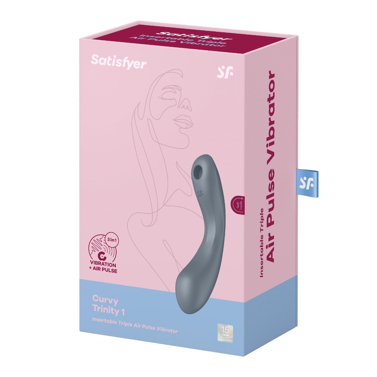 Satisfyer Curvy Trinity 1 - Bluegrey