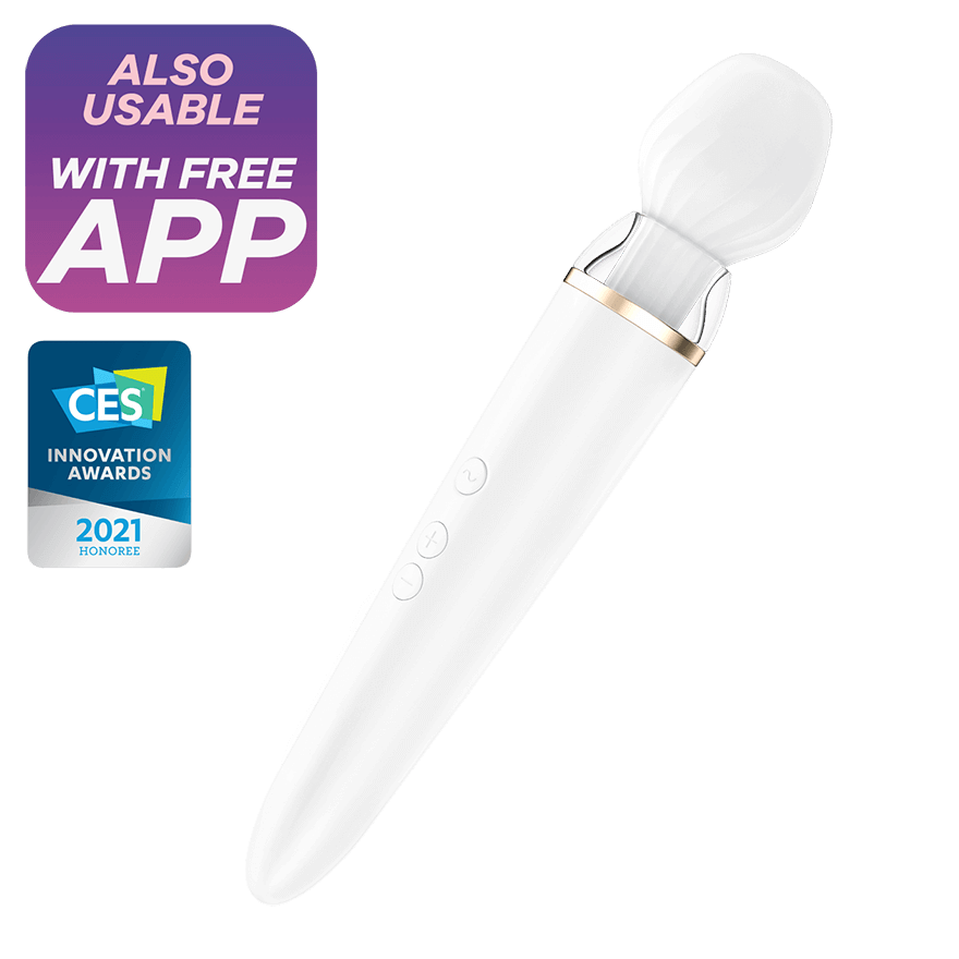 Satisfyer Double Wand-er white incl. Bluetooth and App - Image 2
