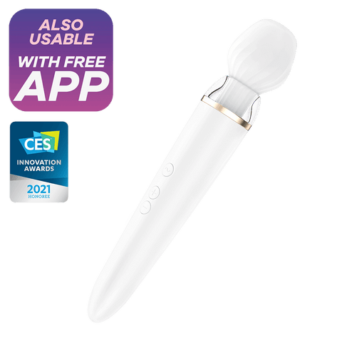 Satisfyer Double Wand-er white incl. Bluetooth and App - Image 2