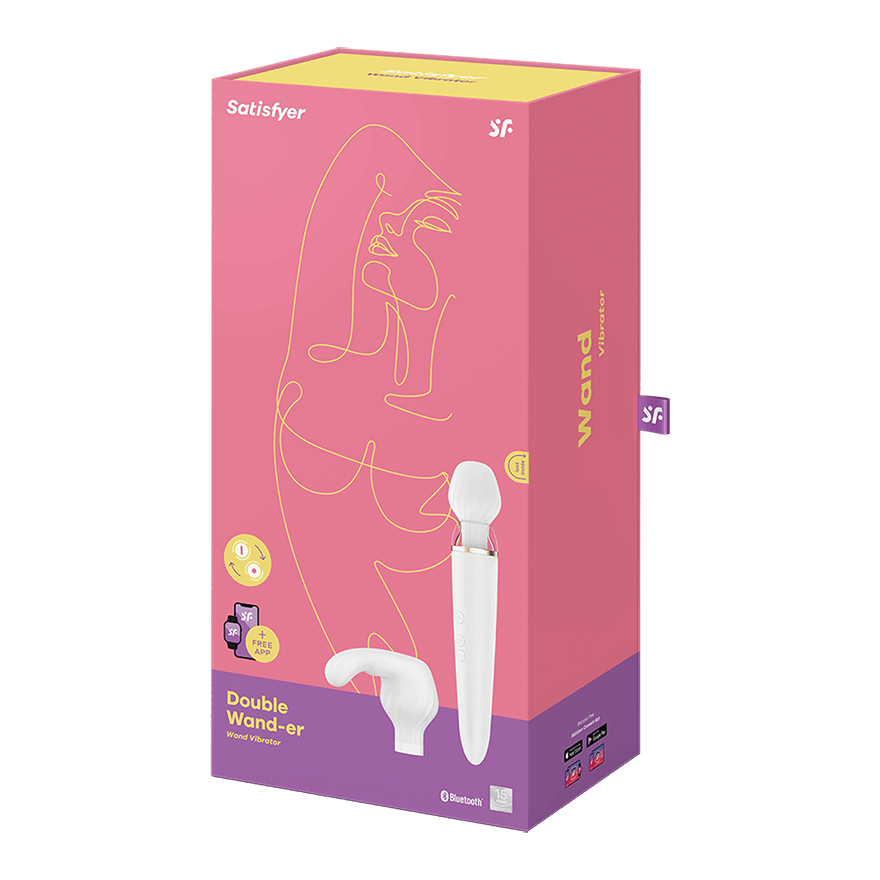 Satisfyer Double Wand-er white incl. Bluetooth and App - Image 3