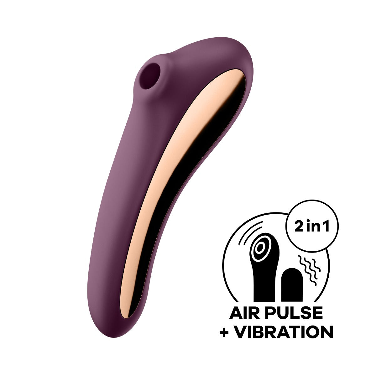 Satisfyer Dual Kiss - Burgundy - Image 2