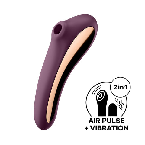 Satisfyer Dual Kiss - Burgundy - Image 2