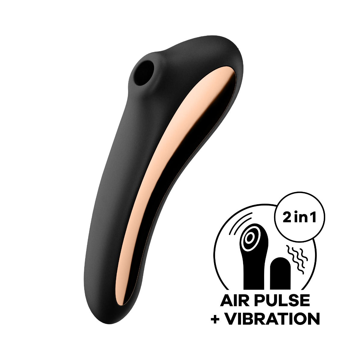 Satisfyer Dual Kiss - Black - Image 2